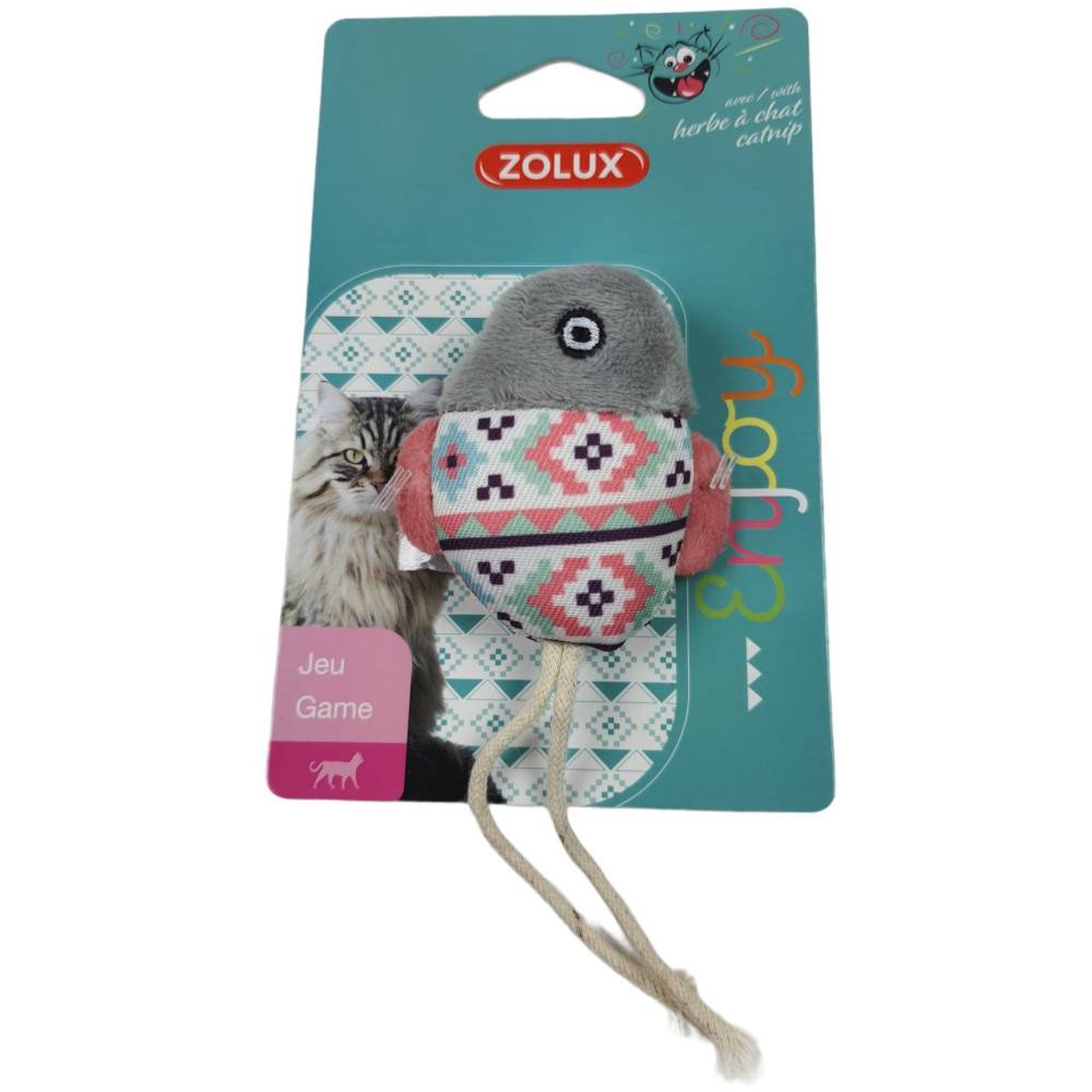 Zolux - Poisson gris Kali 15 x 6 x 3 cm avec catnip Jouet chat - Imagen 4
