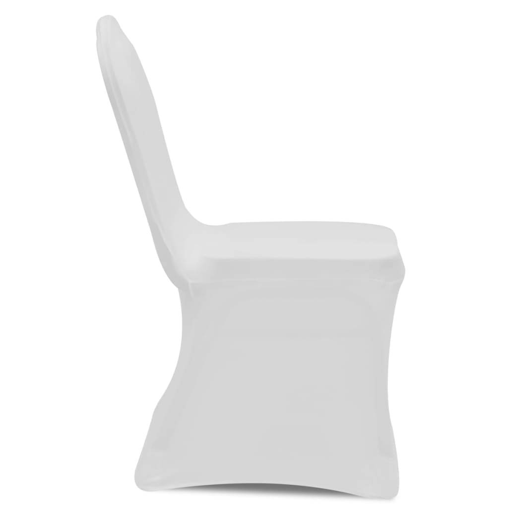 Housse pour chaises - Housse de protection blanche extensible 50 pièces PC107 - Image 3