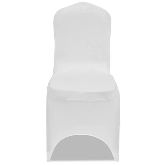Housse pour chaises - Housse de protection blanche extensible 50 pièces PC107 - Image 1