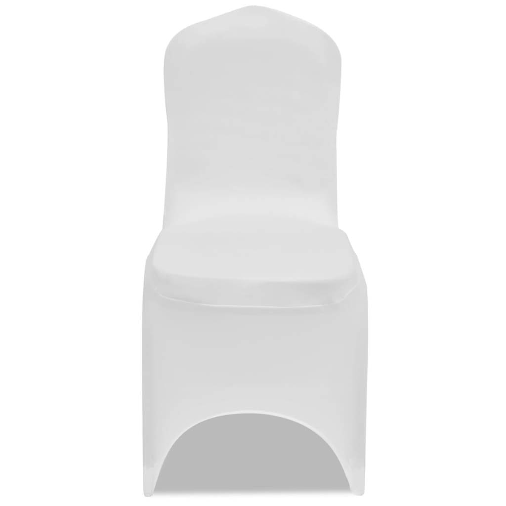 Housse pour chaises - Housse de protection blanche extensible 50 pièces PC107 - Image 1