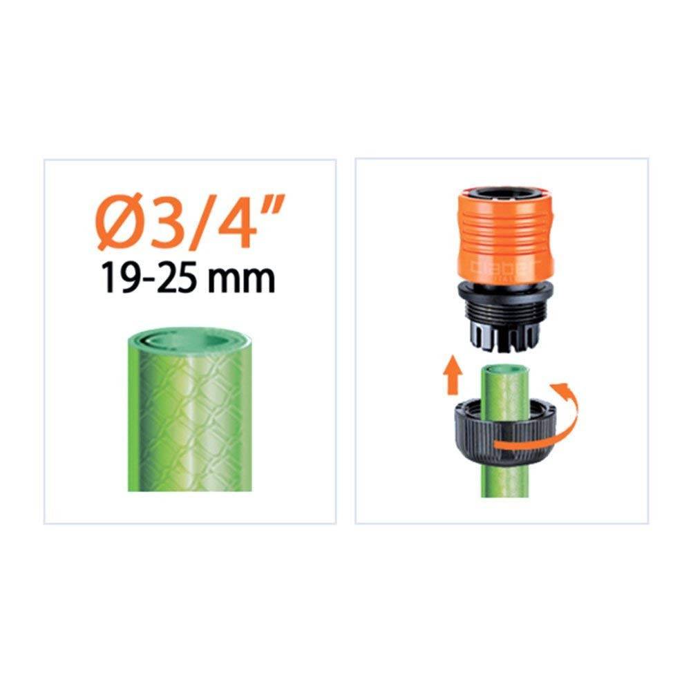 2 raccords Rapides pour Tuyau d'arrosage 3/4 - 19 par 25 mm - Imagen 2