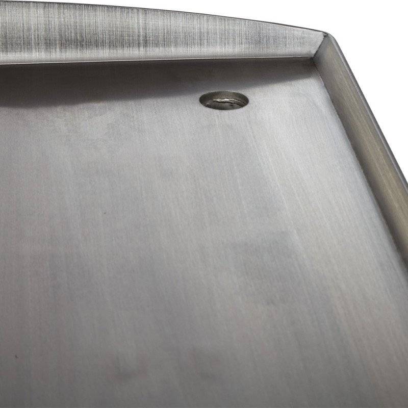 Brasero - Plancha au gaz BRASERO Silvia II G - 3 Brûleurs - 67 x 34 cm - Inox, Noir - Imagen 5