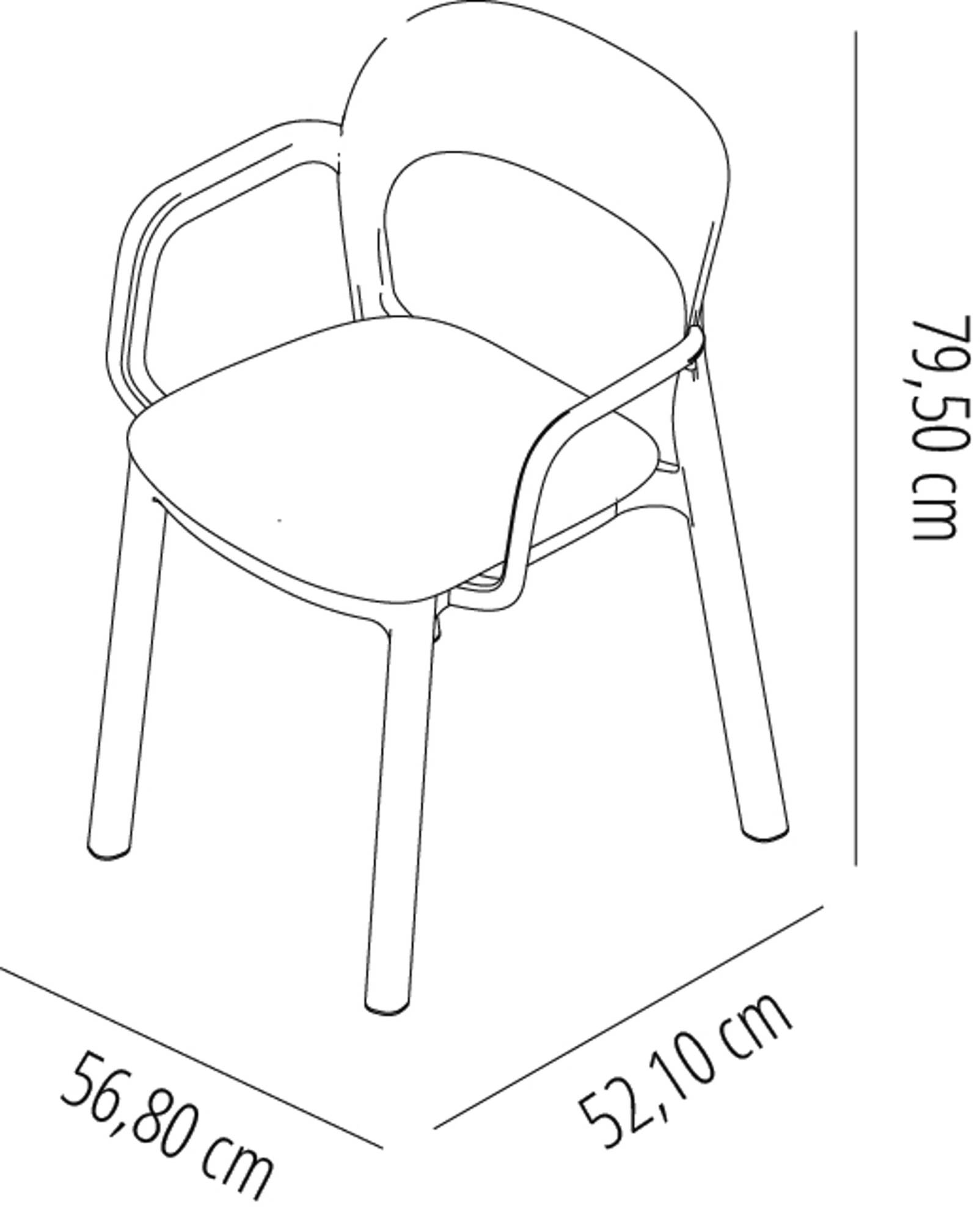 Garbar - Fauteuils Ona garbar plastique blanc (Lot de 4) - Image 2