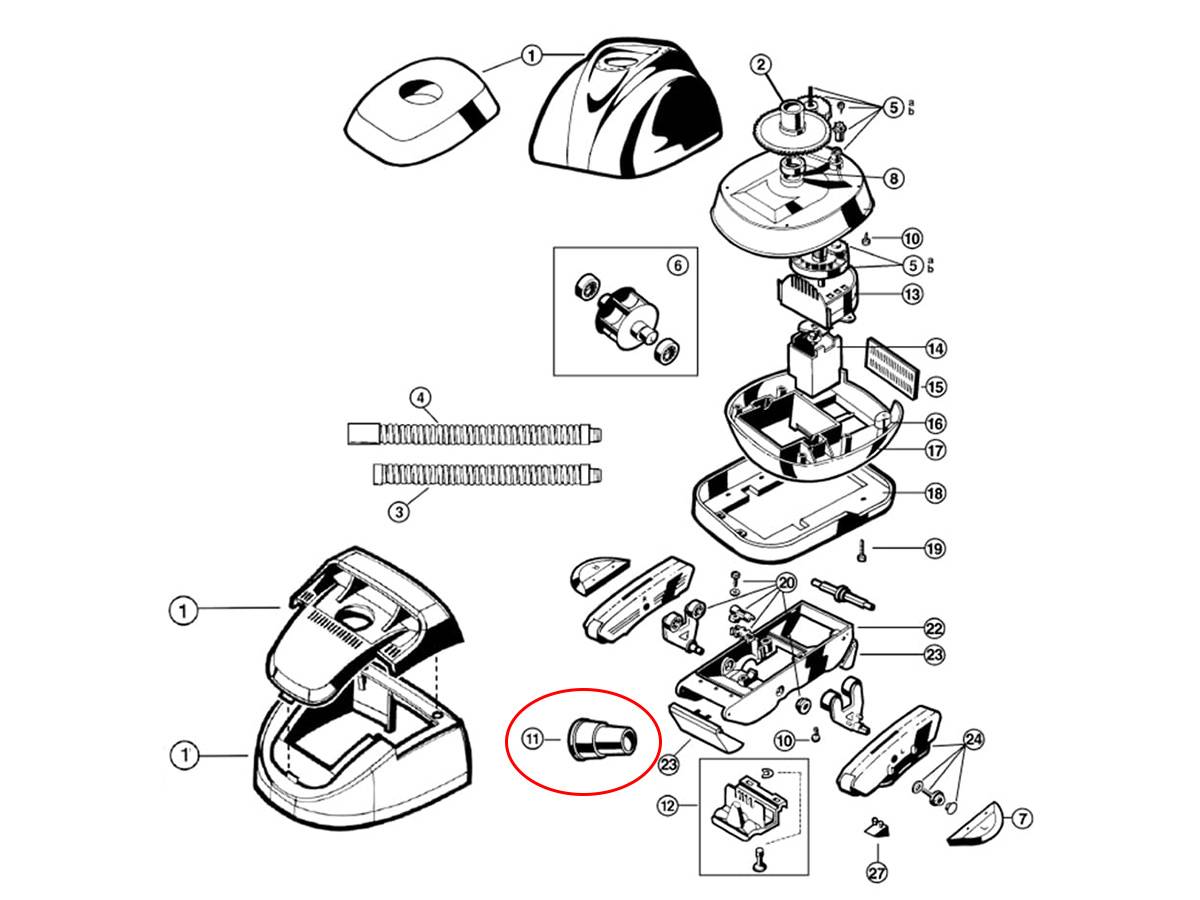 Hayward - Cône pour skimmer pour robot de nettoyage de piscine - Blanc - AXV093CP - Hayward - Imagen 2