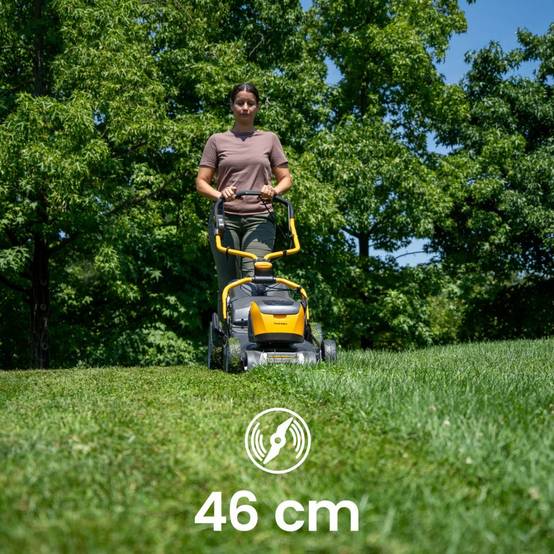 Stiga - Tondeuse à batterie Combi 548e S, 48 V, Largeur 46 cm avec guidon Fulcrum pliable et bac de ramassage hybride 60 L - STIGA - Image 8