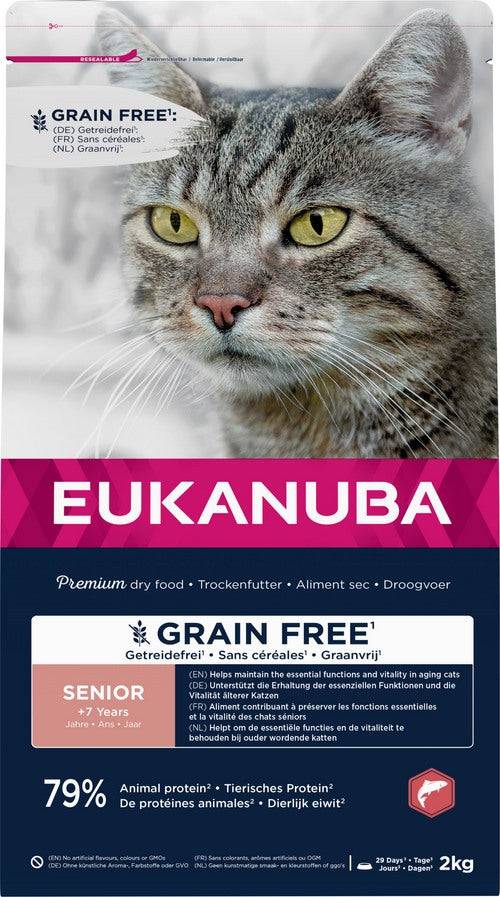 Eukanuba - Eukanuba - Croquettes Sans Céréales au Saumon pour Chat Senior - Image 1