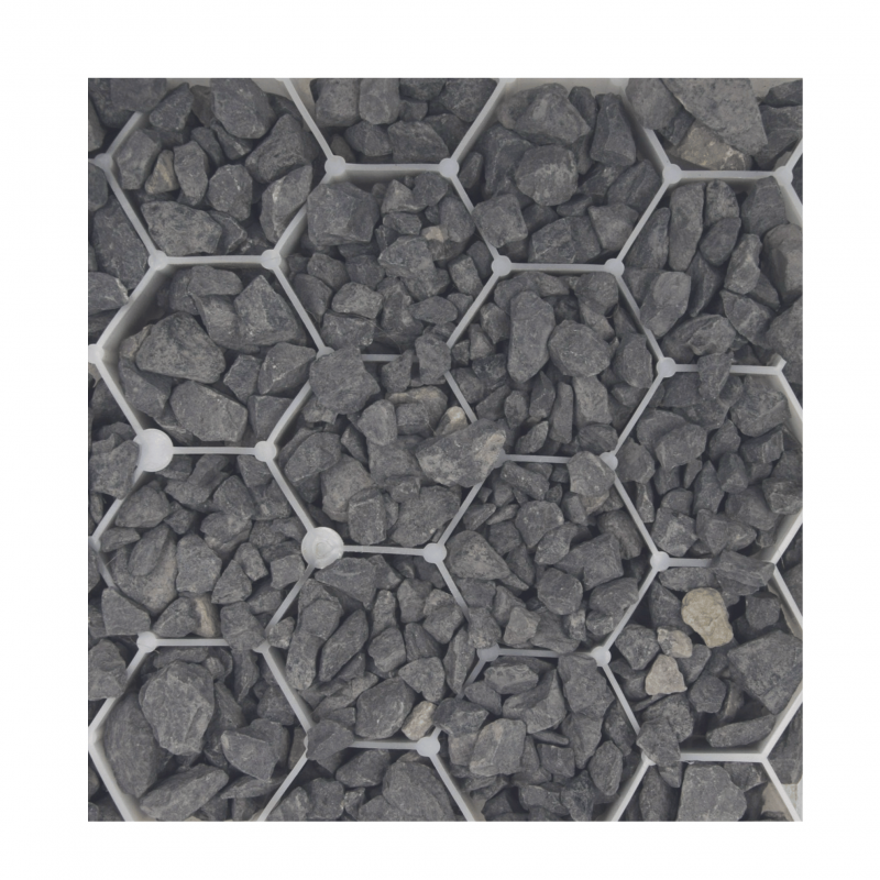 Gravier concassé calcaire Noir 6/14 mm - Big Bag 1T (16 m²) - Noir  - Jardinex - Image 3