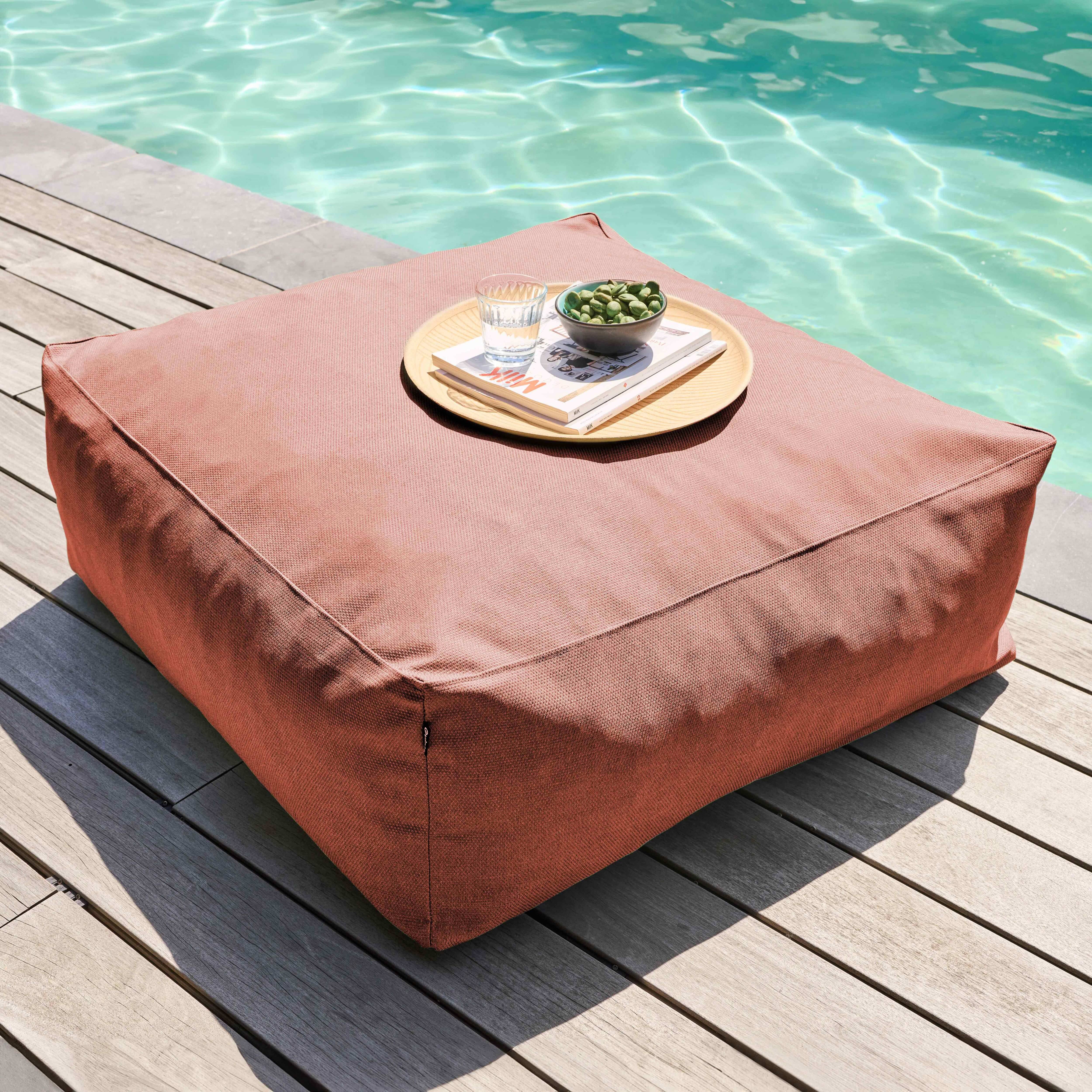 Oviala - Canapé d'angle de jardin modulable 8 places terracotta Mixi - Oviala - Imagen 5