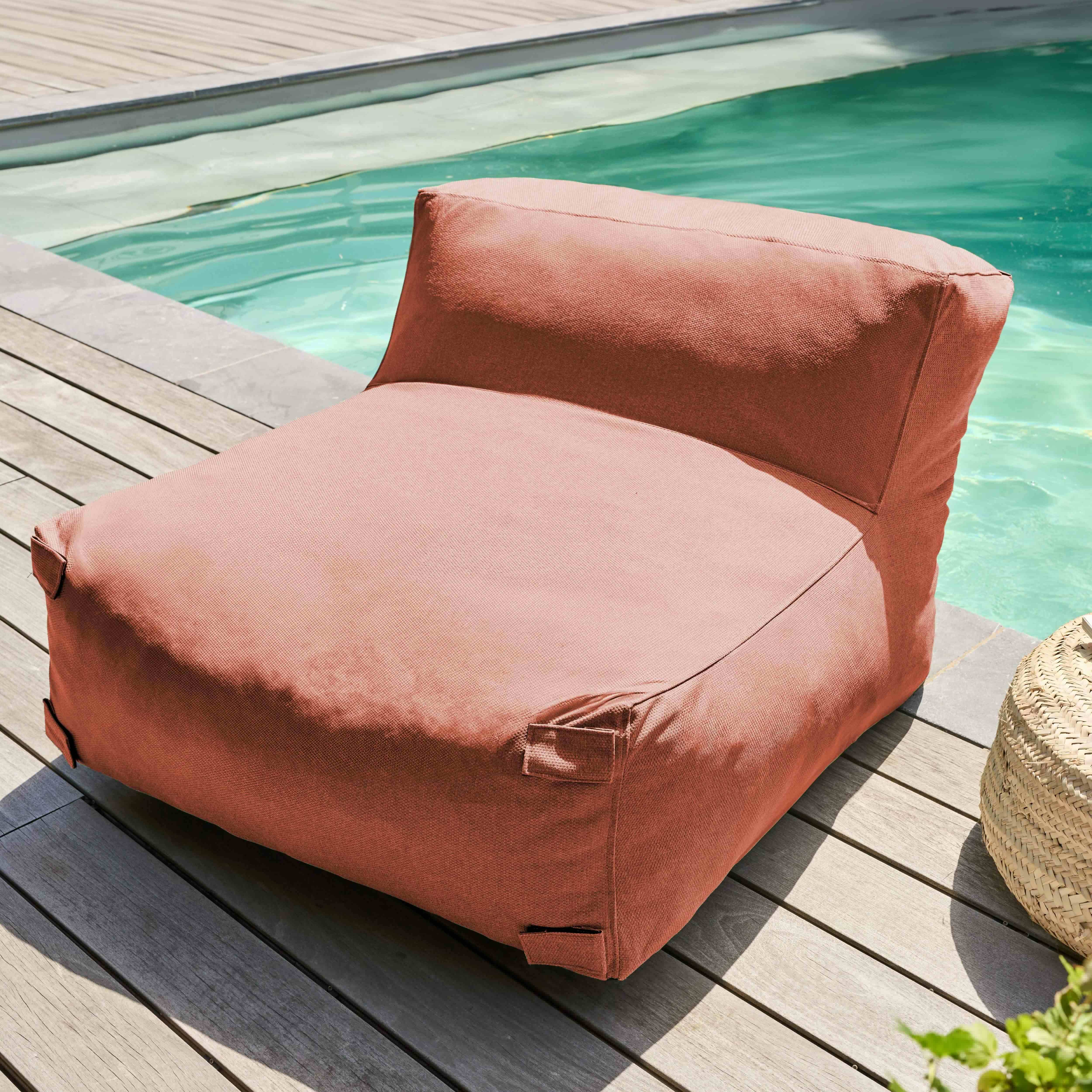 Oviala - Canapé d'angle de jardin modulable 8 places terracotta Mixi - Oviala - Imagen 3
