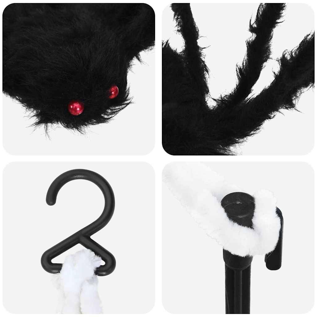 Vidaxl - Décoration d'araignée d'Halloween avec toiles 4 pcs Polyester vidaXL 42020055 - Image 9