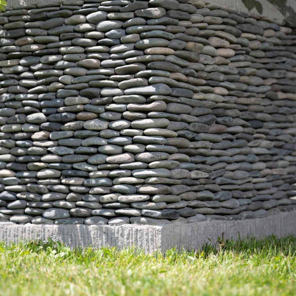 Wanda COLLECTION - Pot bac jardinière carré cube galet 50cm jardin zen terasse - Image 6