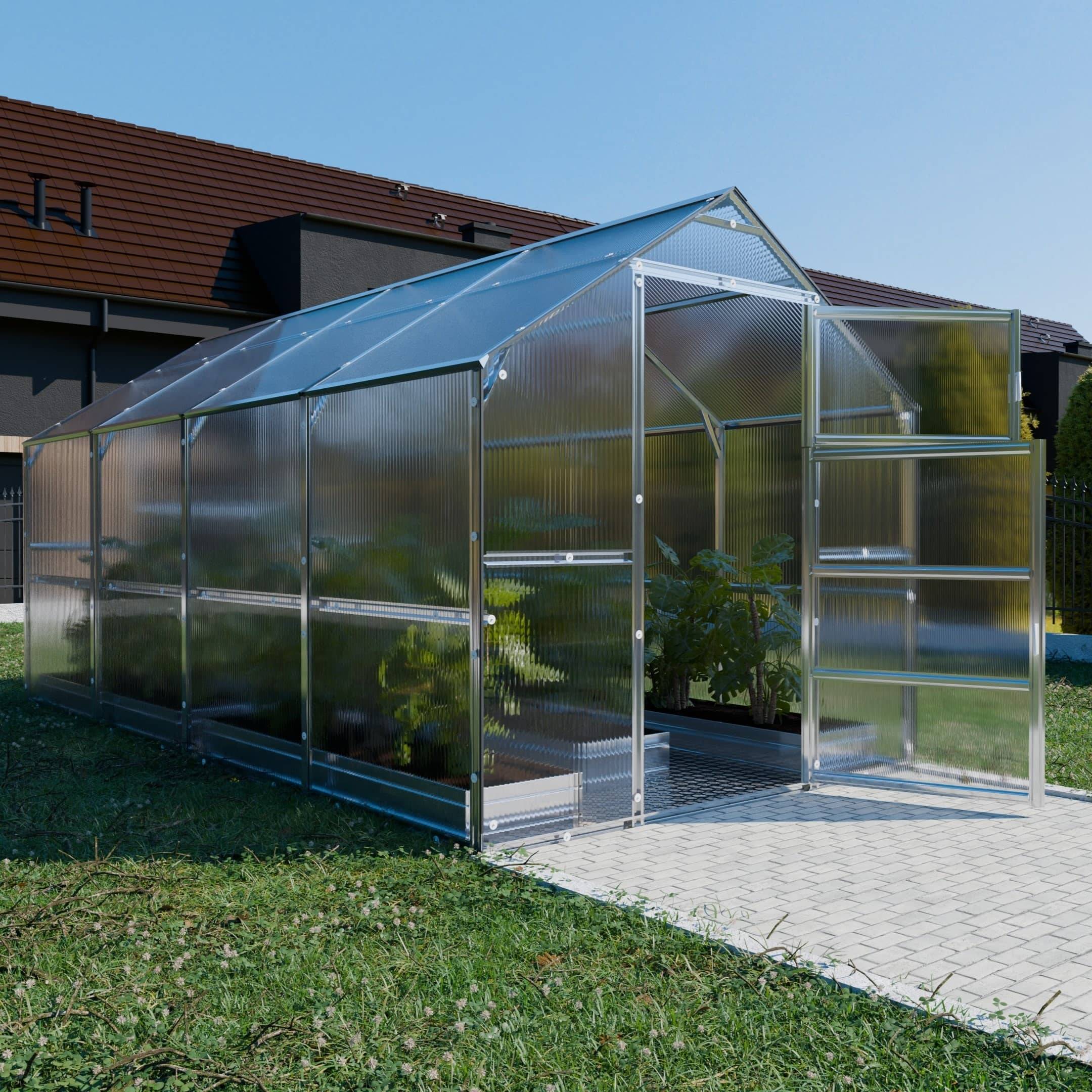 KLASIKA GREENHOUSES - Serre KLASIKA BERNARD 2,35 x 4 m (9,4 m²), 6 mm avec revêtement en polycarbonate - Image 3