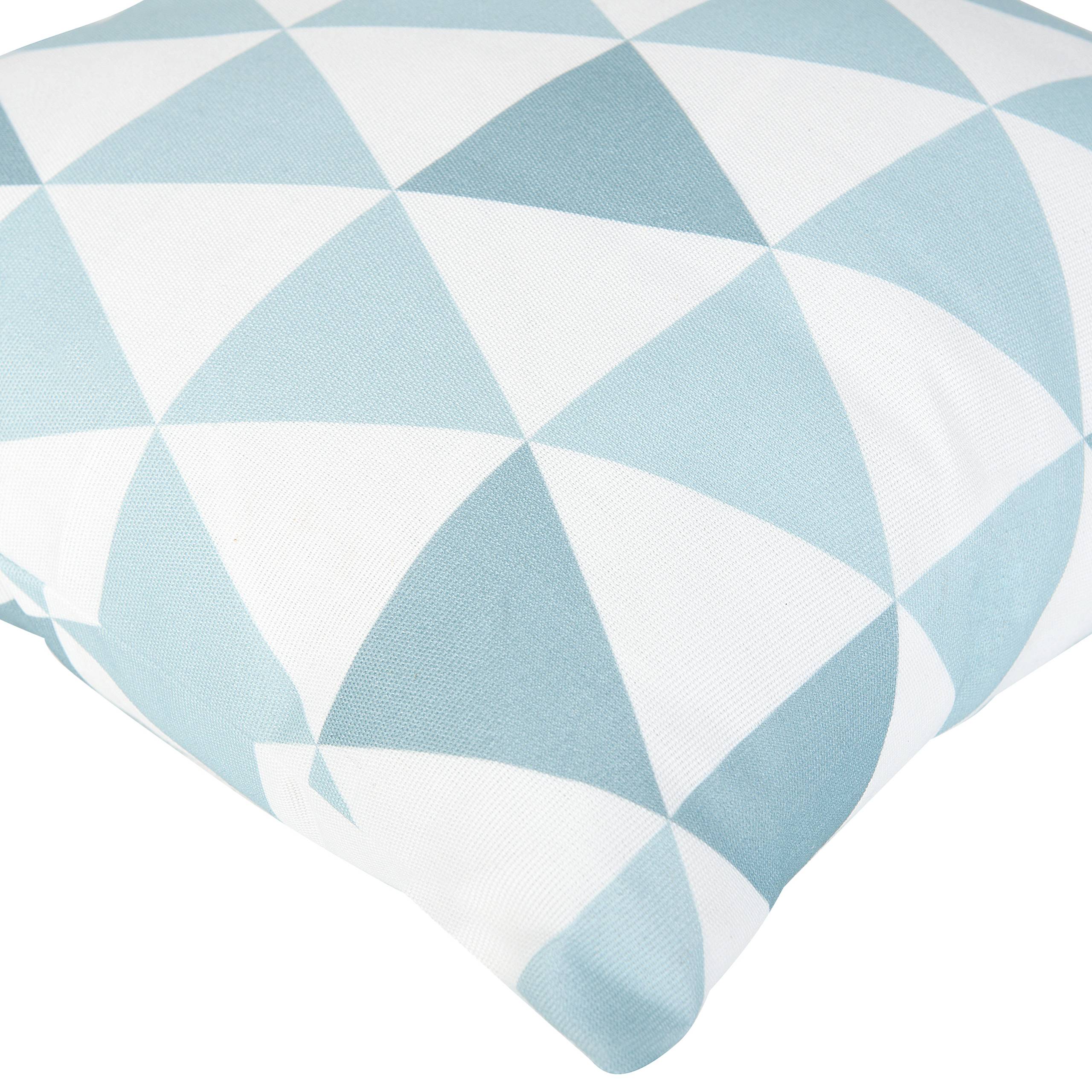 Beliani - Coussin d'extérieur Polyester Bleu TRIFOS Beliani - Imagen 4
