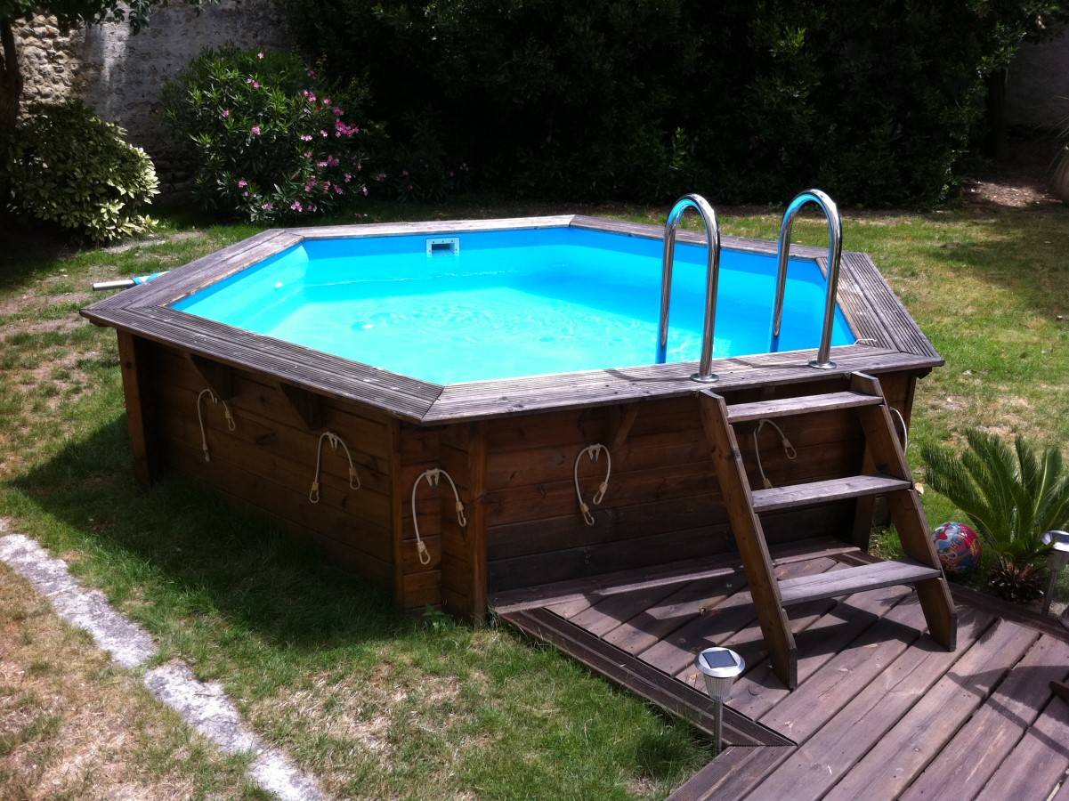 Ubbink - Piscine bois Azura 4,10 x 1,20 m - Liner bleu + Bâche à bulles - Ubbink - Imagen 5