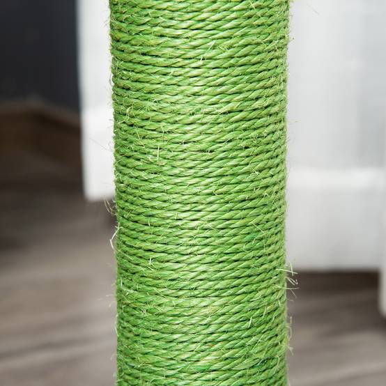 Arbre chat griffoir cactus sisal intérieur base jouet balles 40x40x65 cm vert - ComfortXL Outdoor Living - Image 10