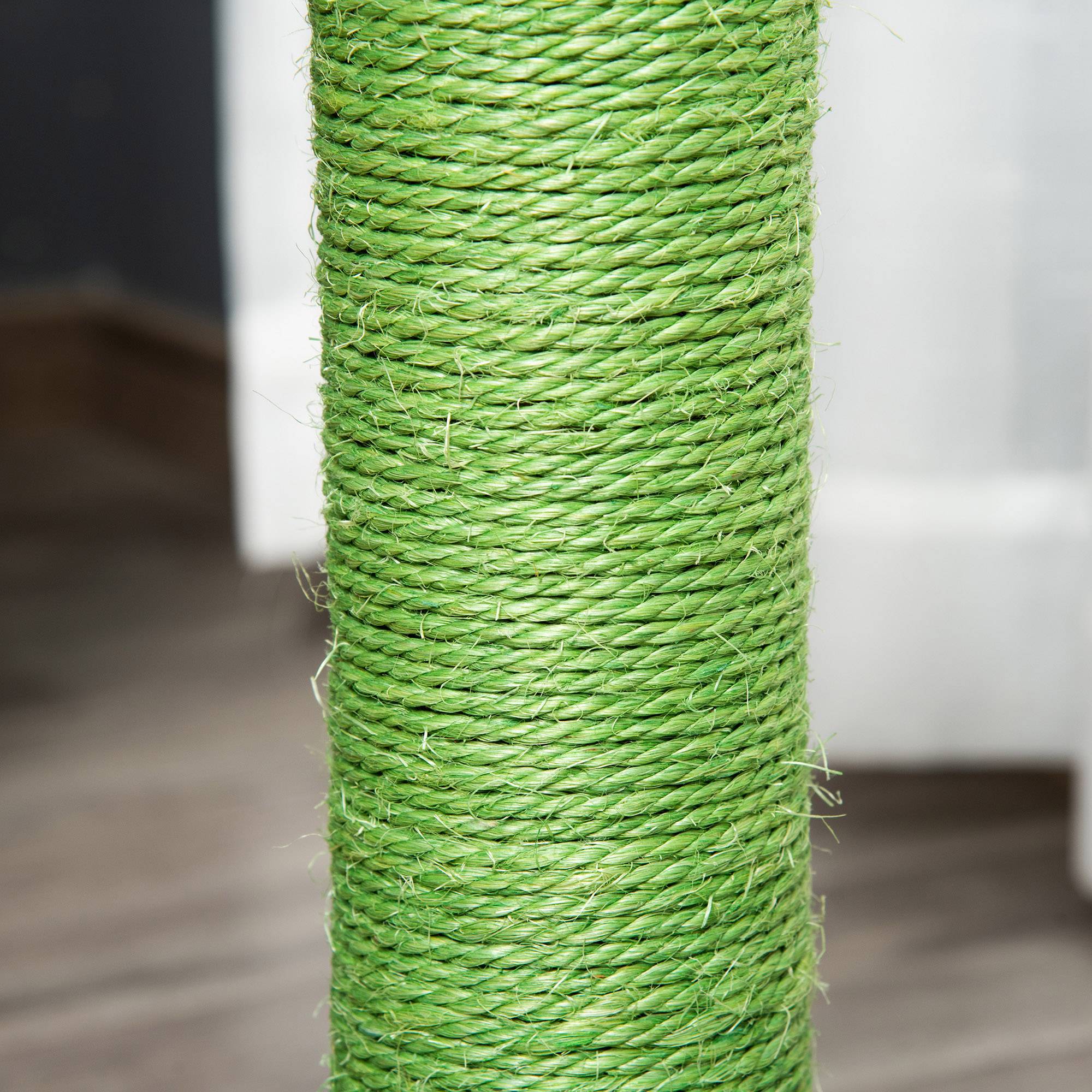 Arbre chat griffoir cactus sisal intérieur base jouet balles 40x40x65 cm vert - ComfortXL Outdoor Living - Image 10