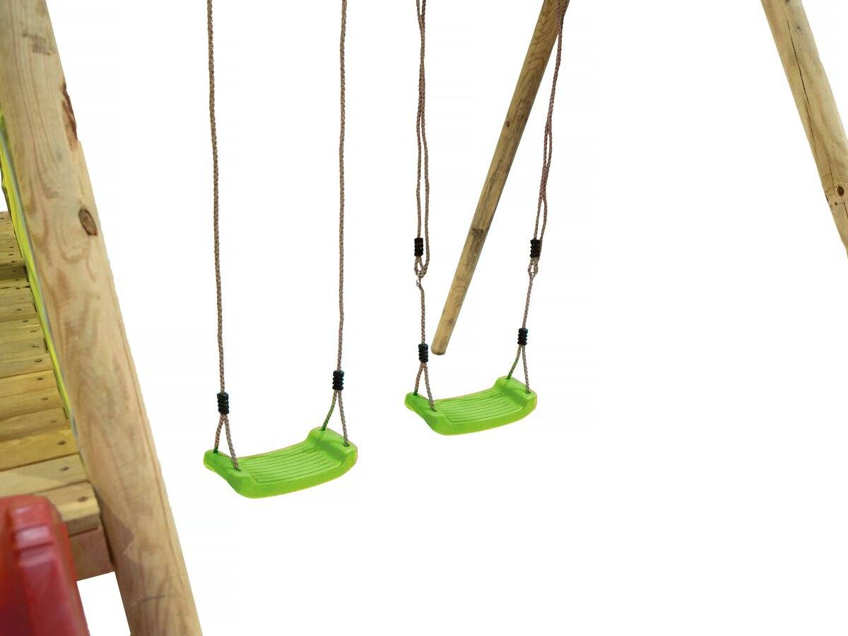 Habitat Et Jardin - Portique En Bois "balanga" - Avec 1 Toboggan Et 2 Balançoires. -habitat Et Jardin - Imagen 3