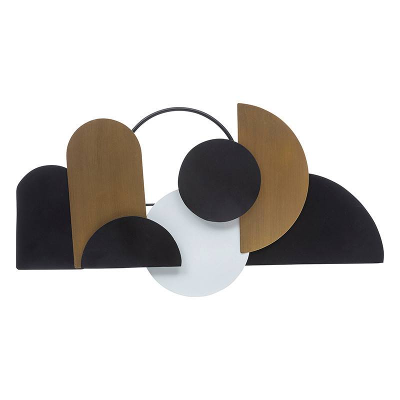 Déco murale 70x37 métal Juliette noir et doré Atmosphera - Imagen 1