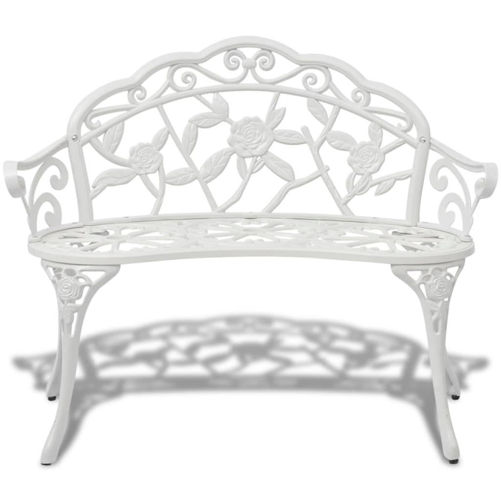 Prolenta Premium - Banc de jardin Blanc 100 X 54 cm - Prolenta Premium - Image 2
