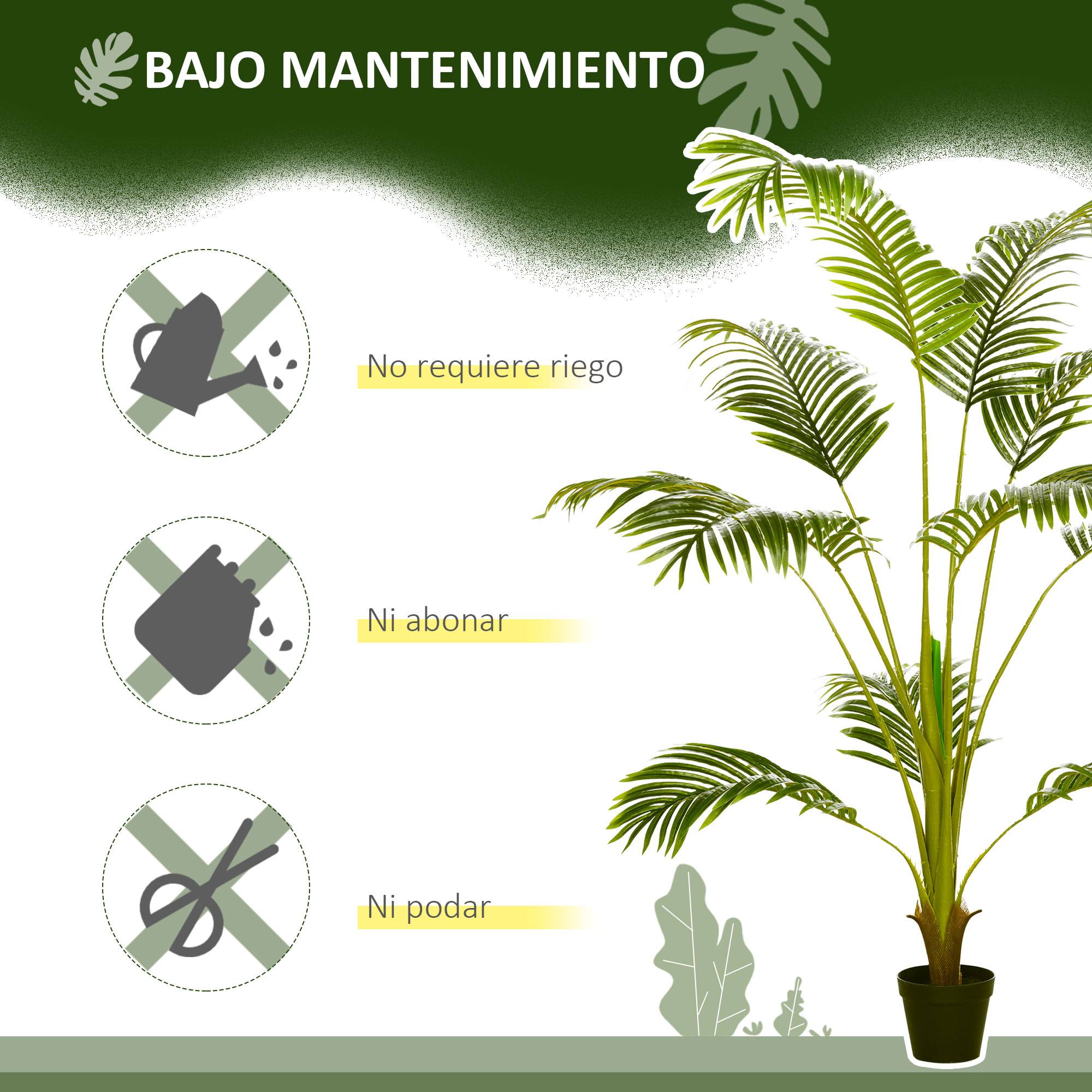 ComfortXL - Palmier Areca Artificiel PE Pour Maison Bureau Décoration Sans Souci 170cm Vert - ComfortXL Outdoor Living - Image 7