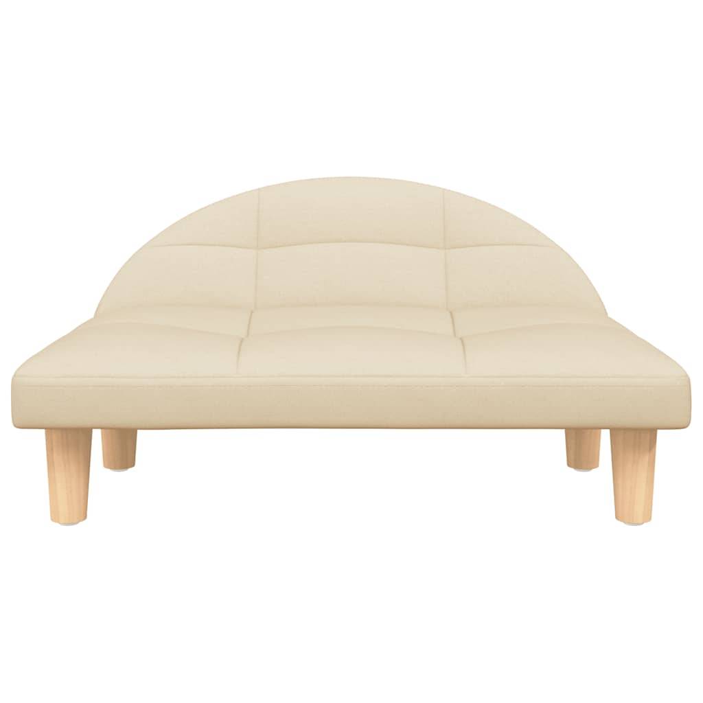 ComfortXL - Canapé lit pour chien en tissu et bois pour salon ou chambre Crème 70x52 cm – ComfortXL Pet Living - Image 3