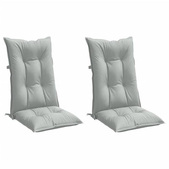 ComfortXL - Lot de 2 Coussins Dossier Haut Polyester Anti-glisse pour Chaise de Jardin Gris Clair Mélangé 120x50cm – ComfortXL Outdoor Living - Image 3