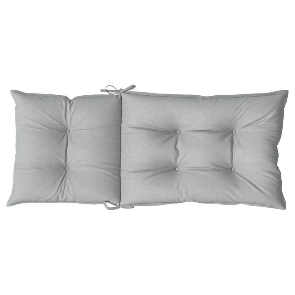 ComfortXL - Lot de 2 Coussins Dossier Haut Polyester Anti-glisse pour Chaise de Jardin Gris Clair Mélangé 120x50cm – ComfortXL Outdoor Living - Image 7