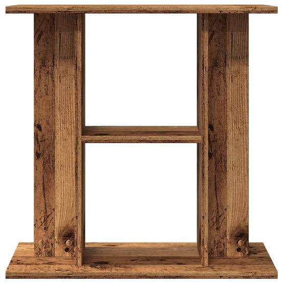 Meuble pour Aquarium Bois d'Ingénierie Rangement 3 Niveaux 60x30x60 cm Bois Ancien - ComfortXL Outdoor Living - Image 4