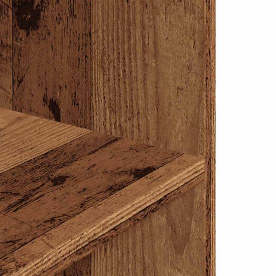 Meuble pour Aquarium Bois d'Ingénierie Rangement 3 Niveaux 60x30x60 cm Bois Ancien - ComfortXL Outdoor Living - Image 7