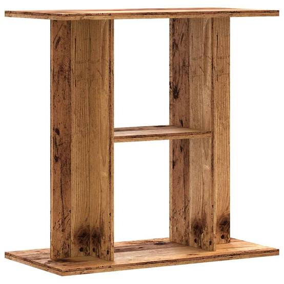 Meuble pour Aquarium Bois d'Ingénierie Rangement 3 Niveaux 60x30x60 cm Bois Ancien - ComfortXL Outdoor Living - Image 6
