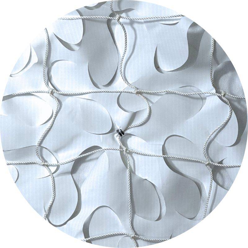 Filet de camouflage renforcé blanc / 3x3 - Image 4