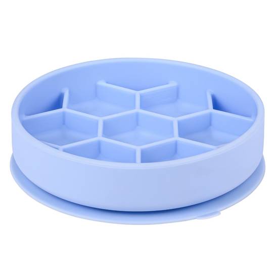 Zolux - Ecuelle anti glouton M ø 16 cm silicone ventouse bleu pour chien - Image 2