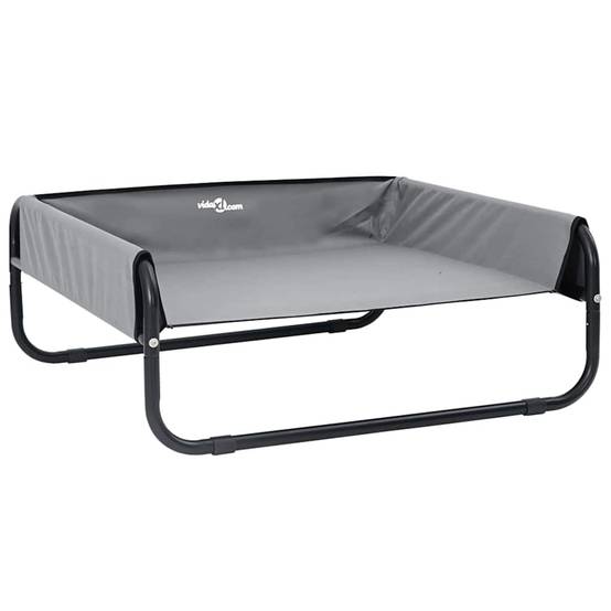 Lit pour chien surélevé en tissu Oxford pour jardin et maison Gris clair L – ComfortXL Pet Living - Image 2