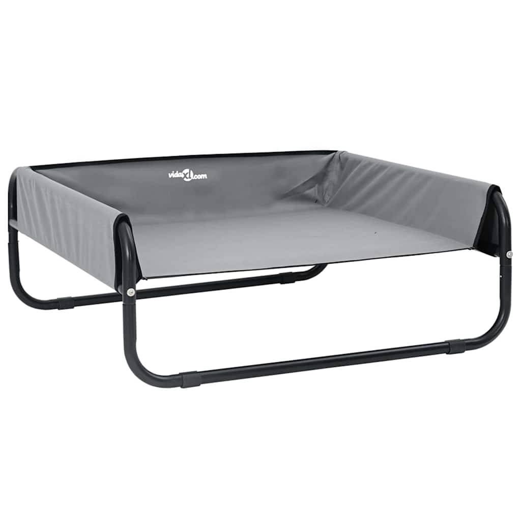 Lit pour chien surélevé en tissu Oxford pour jardin et maison Gris clair L – ComfortXL Pet Living - Image 2