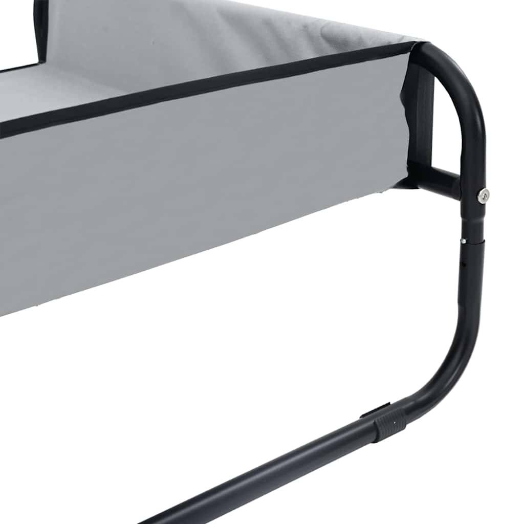 Lit pour chien surélevé en tissu Oxford pour jardin et maison Gris clair L – ComfortXL Pet Living - Image 8