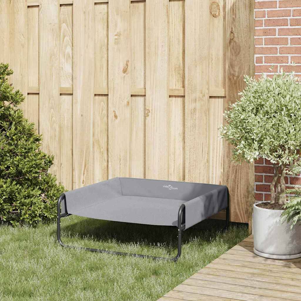 Lit pour chien surélevé en tissu Oxford pour jardin et maison Gris clair L – ComfortXL Pet Living - Image 3