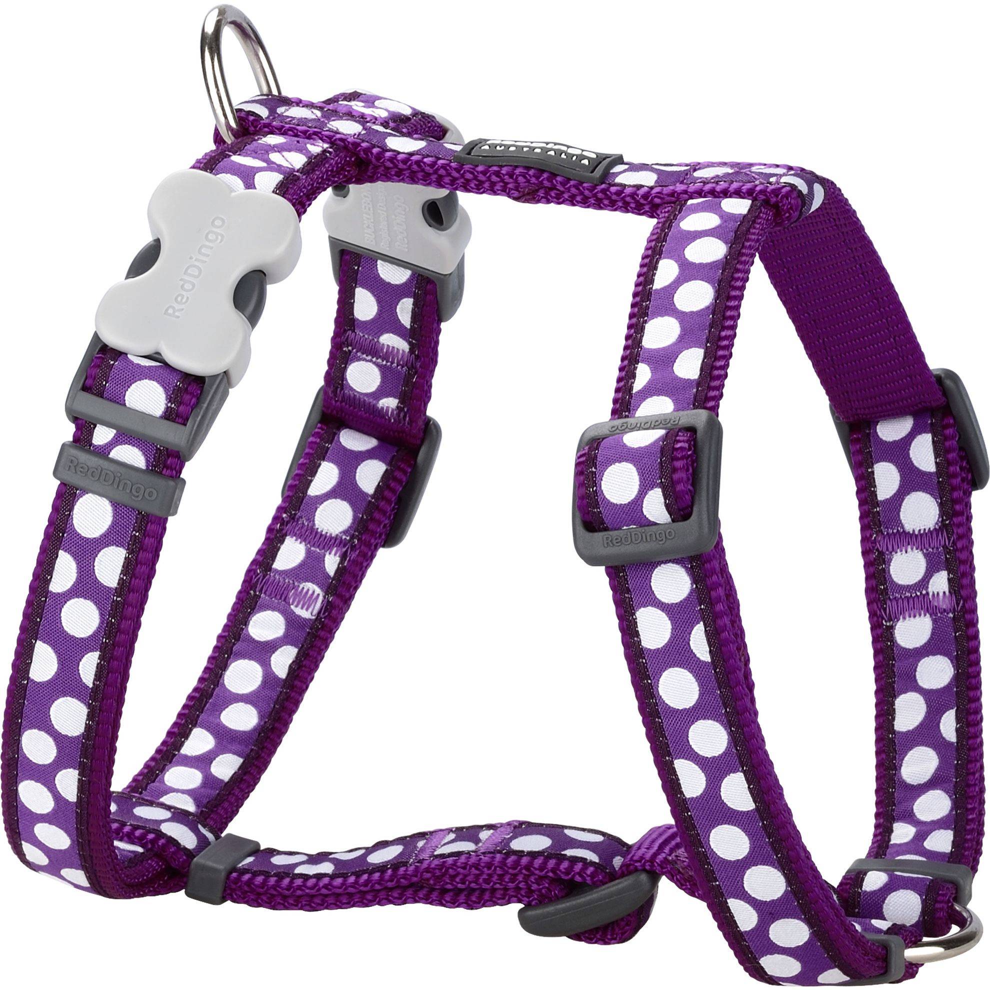 Harnais chien Red Dingo Fantaisie violet pois blanc Taille : T1 RED DINGO