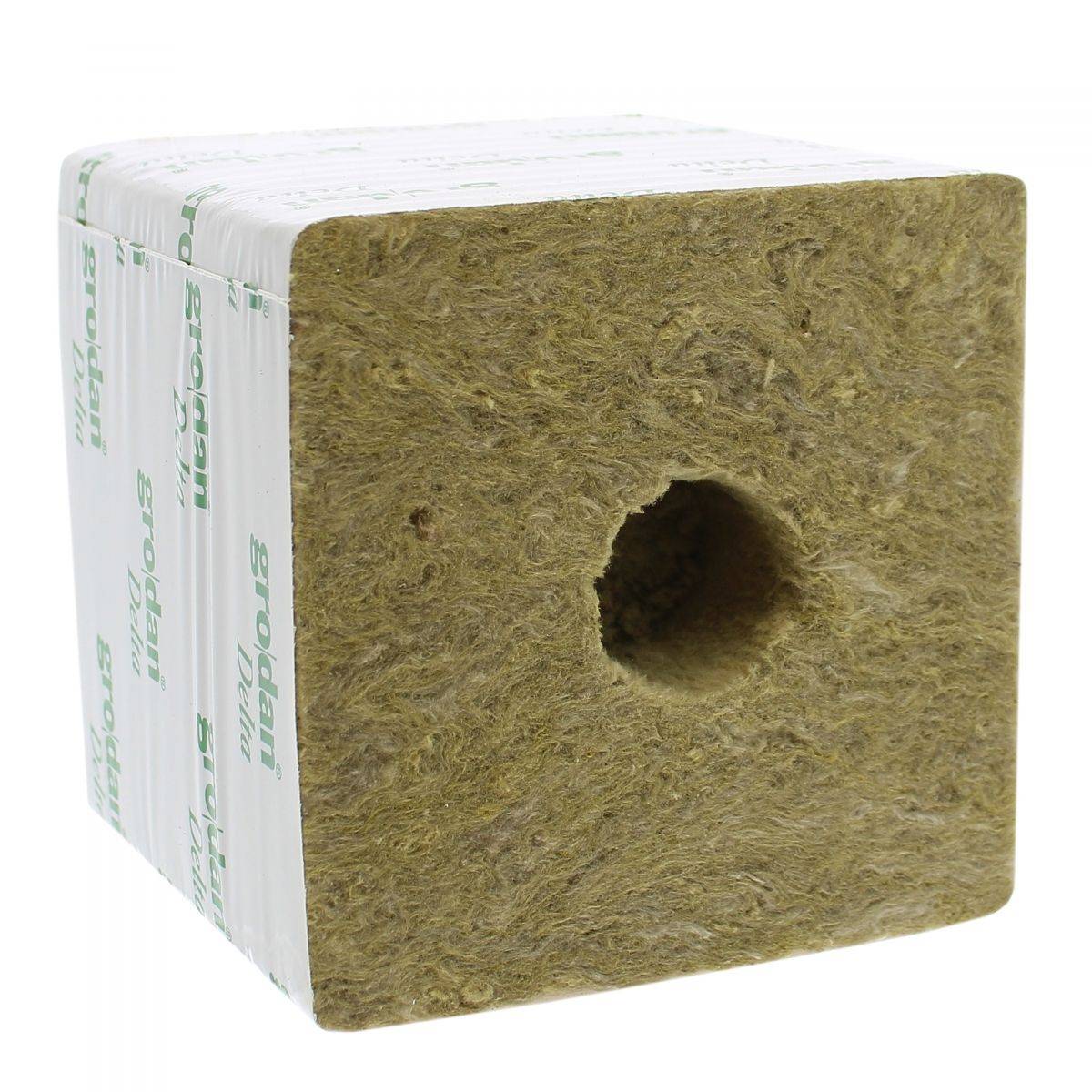 Carton de 48 blocs GRODAN Delta 15x15cm - Trou 4 cm - Image 3