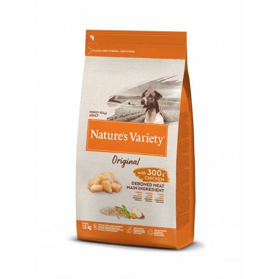 CROQUETTE CHIEN - ORIGINAL MINI POULET - NATURE'S VARIETY 7 kg - Image 1