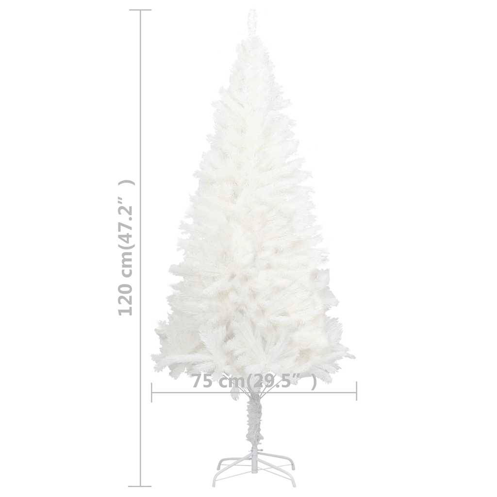 ComfortXL - Sapin de Noël Artificiel Complet PE avec LED pour Fêtes Blanc 120 cm – ComfortXL Outdoor Living - Image 10