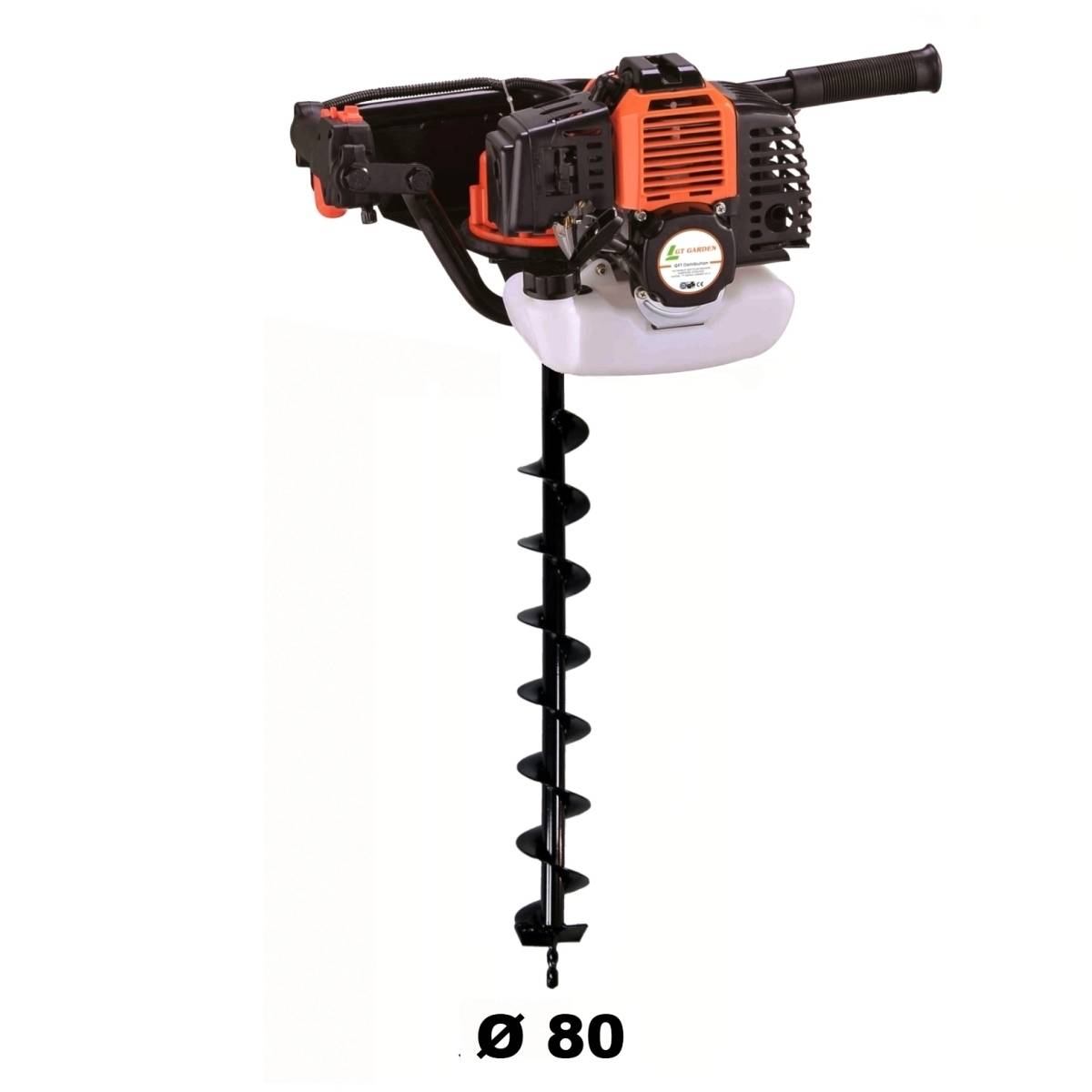 Gt Garden - Tarière thermique 52 cm3 - 3 CV + mèche 80 mm - GT GARDEN - Imagen 1
