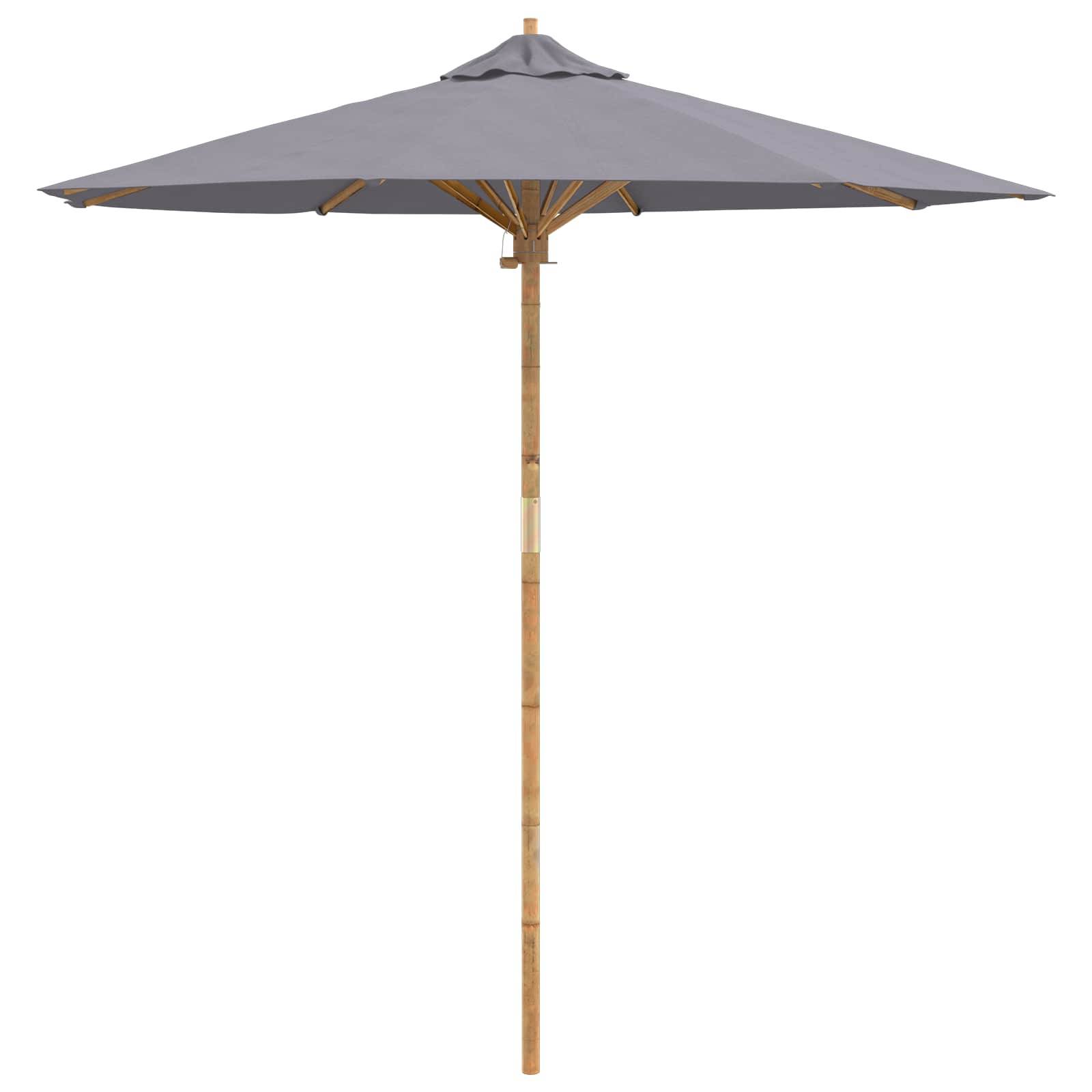 PANGIVO - Parasol de jardin Bambou Gris foncé 270 x 270 x 260 cm - PANGIVO - Image 2