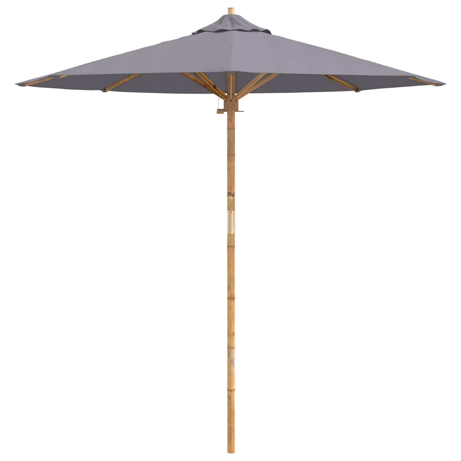 PANGIVO - Parasol de jardin Bambou Gris foncé 270 x 270 x 260 cm - PANGIVO - Image 4