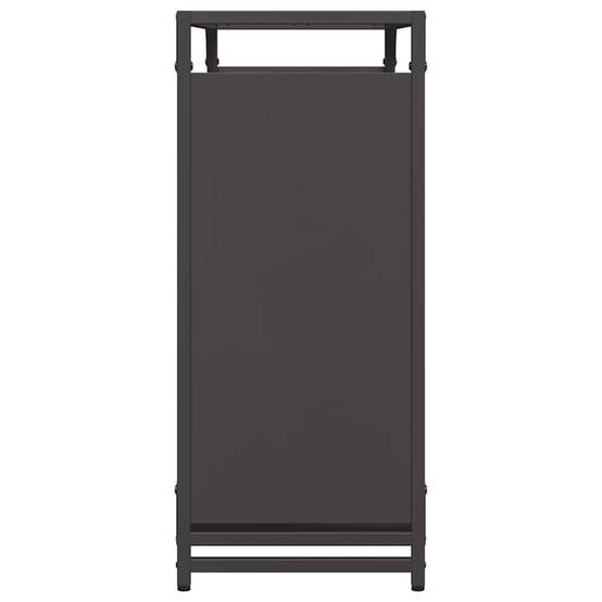 Grand Range-bûches Acier pour Cheminée Intérieur Design moderne Noir 90cm – ComfortXL Outdoor Living - Image 6
