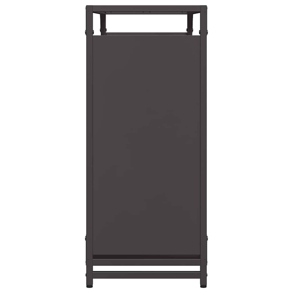Grand Range-bûches Acier pour Cheminée Intérieur Design moderne Noir 90cm – ComfortXL Outdoor Living - Image 6
