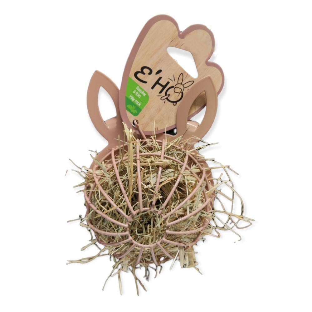 Râtelier à foin EHOP Lapin rose, pour rongeur. - Image 1