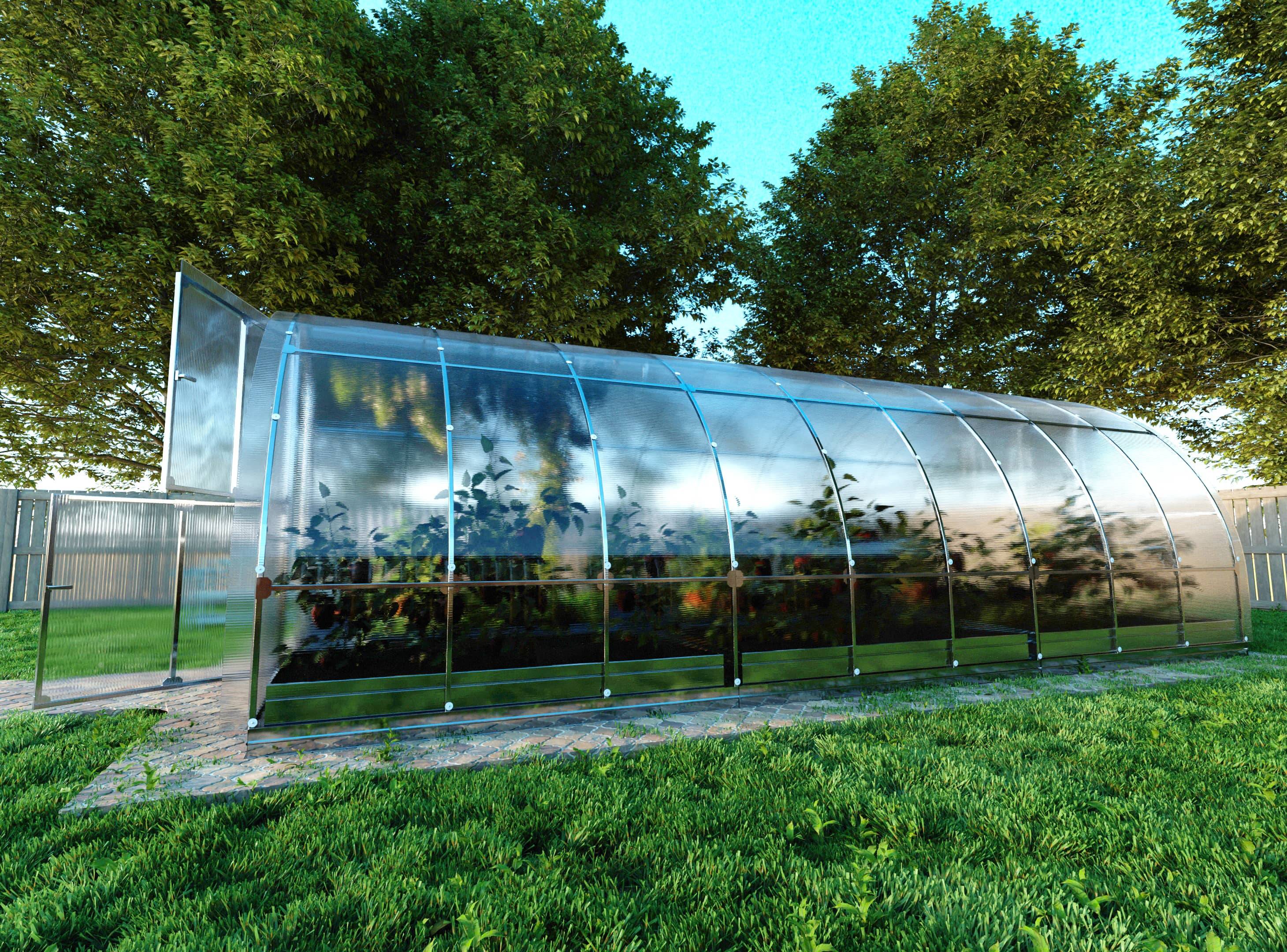 KLASIKA GREENHOUSES - Serre KLASIKA TUBE 3 x 6 m (18 m²), 4 mm avec revêtement en polycarbonate - Image 2