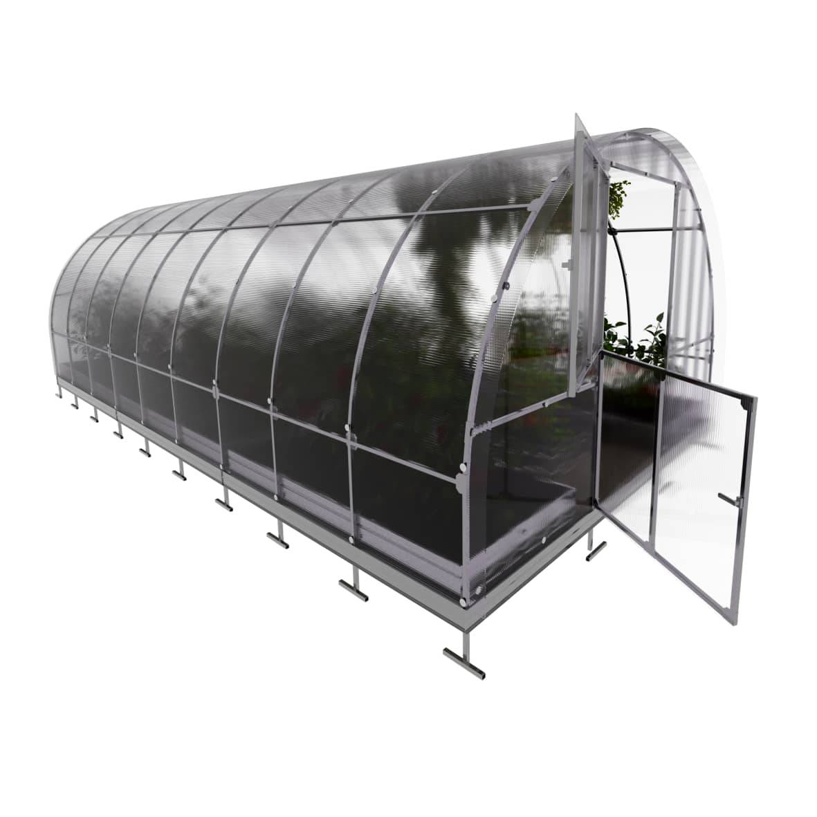 KLASIKA GREENHOUSES - Serre KLASIKA TUBE 3 x 6 m (18 m²), 4 mm avec revêtement en polycarbonate - Image 6