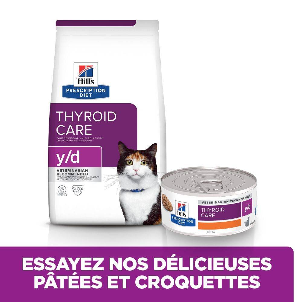 CROQUETTE CHAT ADULT PRESCRIPTION DIETS Y/D THYROID CARE - HILL'S 1,5 kg - Image 3