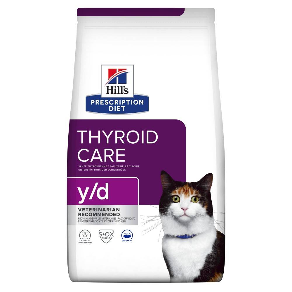 CROQUETTE CHAT ADULT PRESCRIPTION DIETS Y/D THYROID CARE - HILL'S 1,5 kg - Image 1